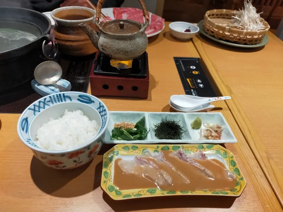 木曽路で鯛しゃぶ|フージさん