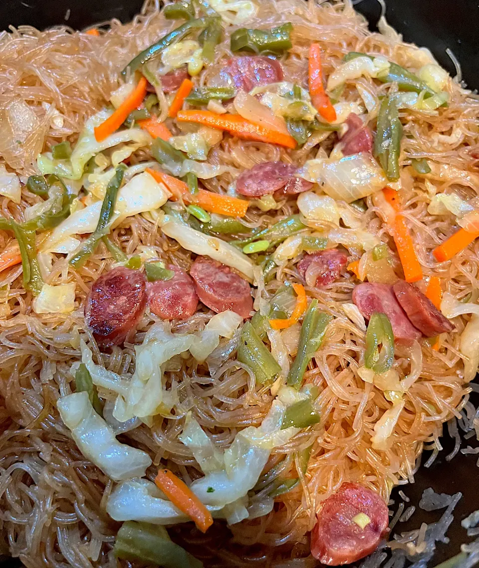 Pancit with chinese sausage and veggies|🌺IAnneさん