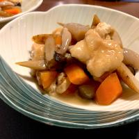 鶏胸肉と根菜の甘辛煮