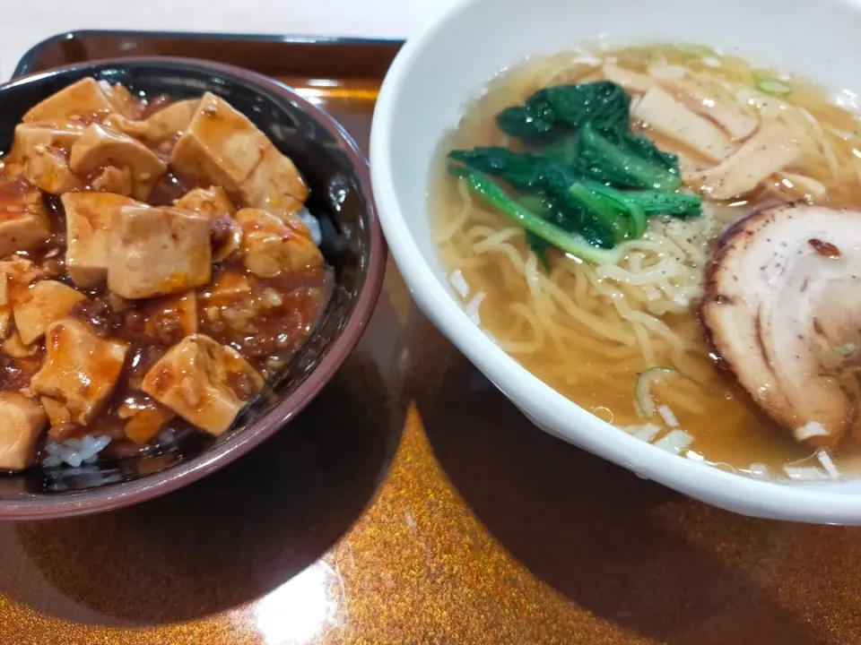 麻婆丼＆らーめんセット|ゆずあんずさん