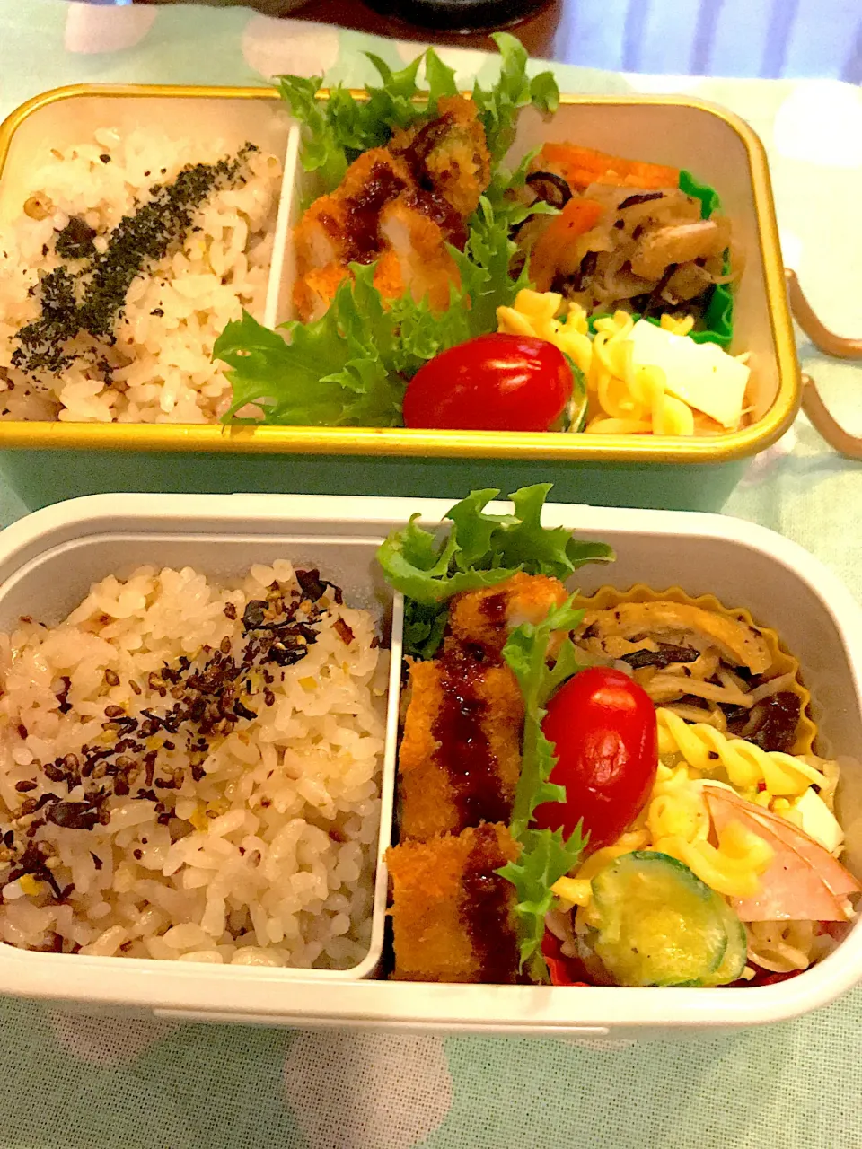 2022.5.9  ＊今日のお弁当＊チキンカツ＆ひじき入り切り干し大根＊|rinrin*mama*さん