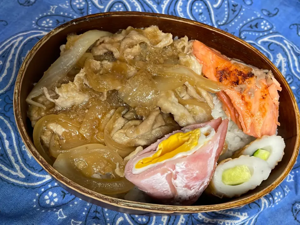 豚肉生姜焼き、塩鮭|ちあぽんさん