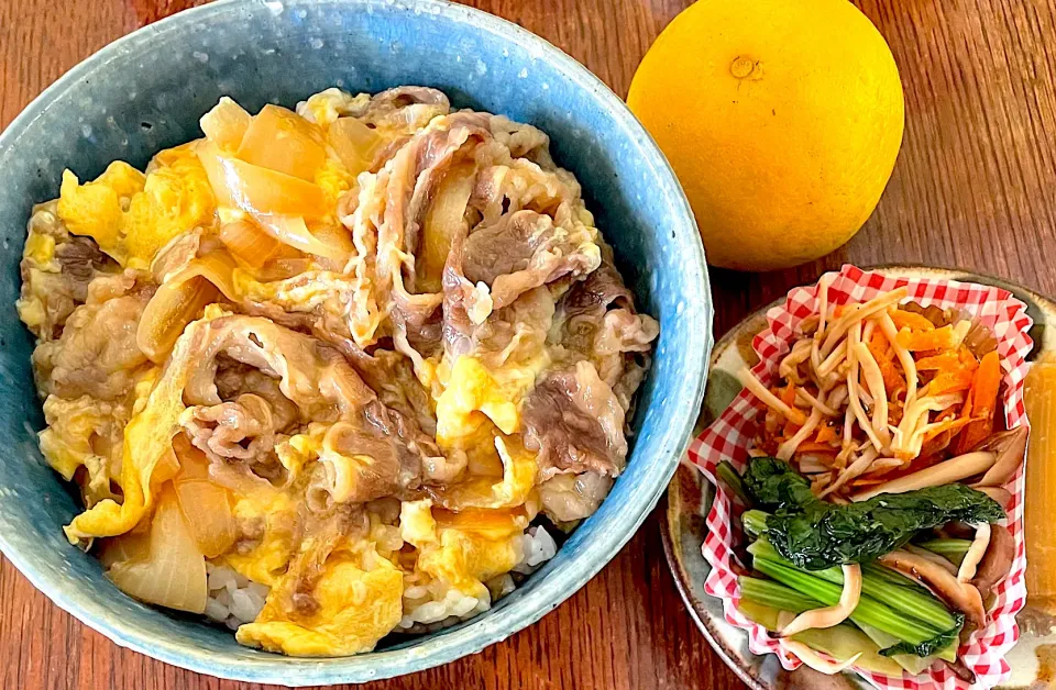 ランチ♯他人丼|小松菜さん