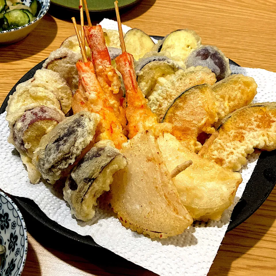 天ぷら盛り盛り🍤|ツインうさぎさん