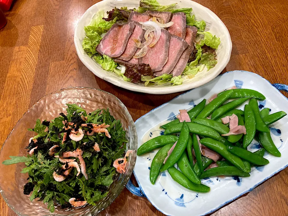 Snapdishの料理写真:連休明け　冷蔵庫 冷凍庫の始末 晩ご飯|sakuramochiさん