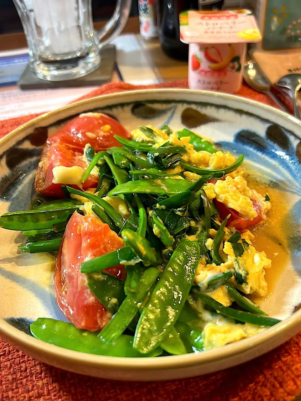 さやえんどうの玉子炒め物|くろさん