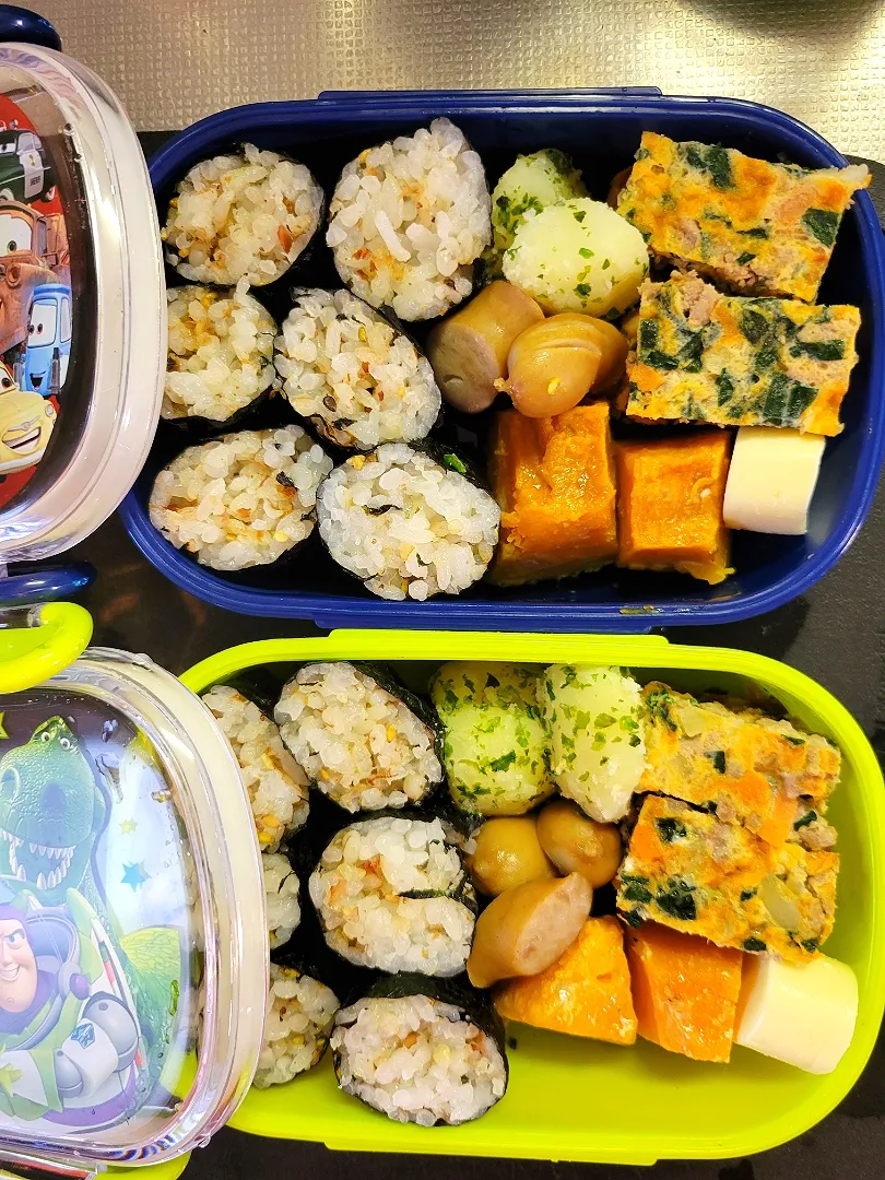 Snapdishの料理写真:4双子弁当|milk15さん