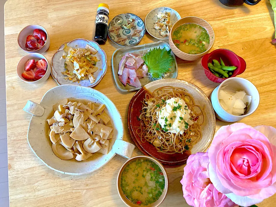 筍づくしランチ💕同じものを姪っ子ちゃん夫婦のおうちにお届け〜🎵ターエーEets笑|さくたえさん