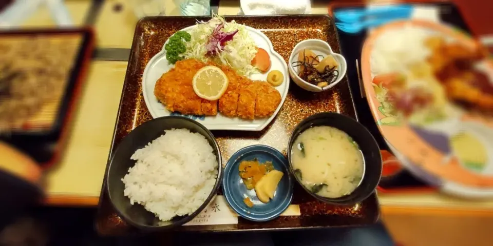 Snapdishの料理写真:竹水・とんかつ定食|junさん