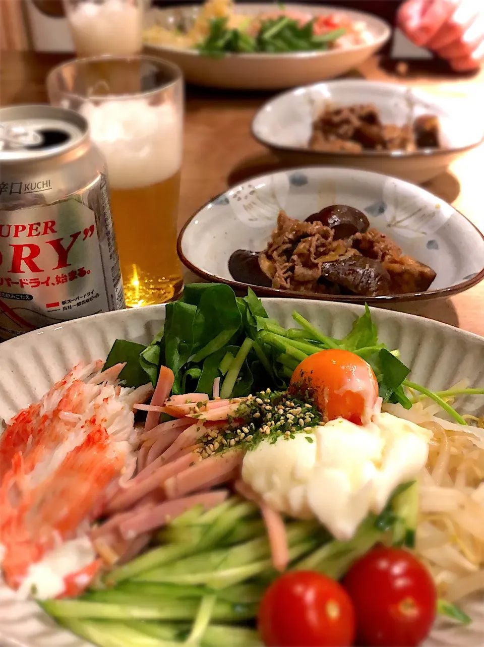 冷麺・麻婆茄子風|くり子さん