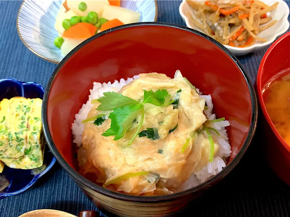 あんかけ湯葉丼|のらねこままさん