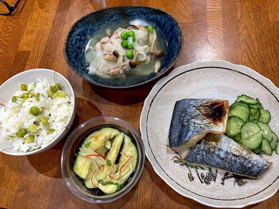 収穫野菜で　晩ご飯|sakuramochiさん