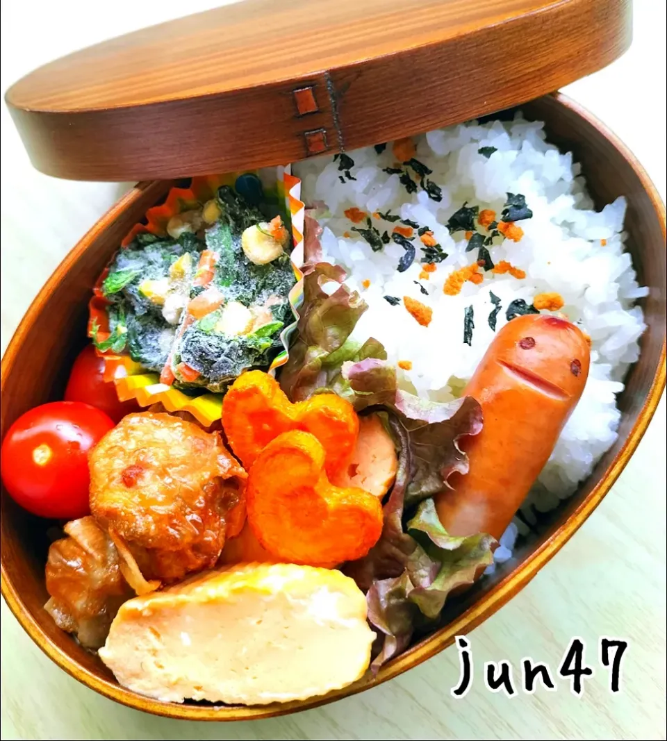 Snapdishの料理写真:本日のゆる弁□　揚げ焼売弁当　20220511|jun47さん