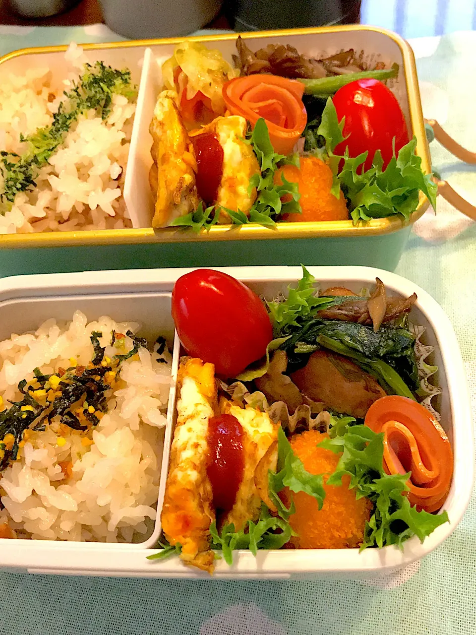 2022.5.11  ＊今日のお弁当＊ほうれん草と舞茸のバター炒め＊|rinrin*mama*さん