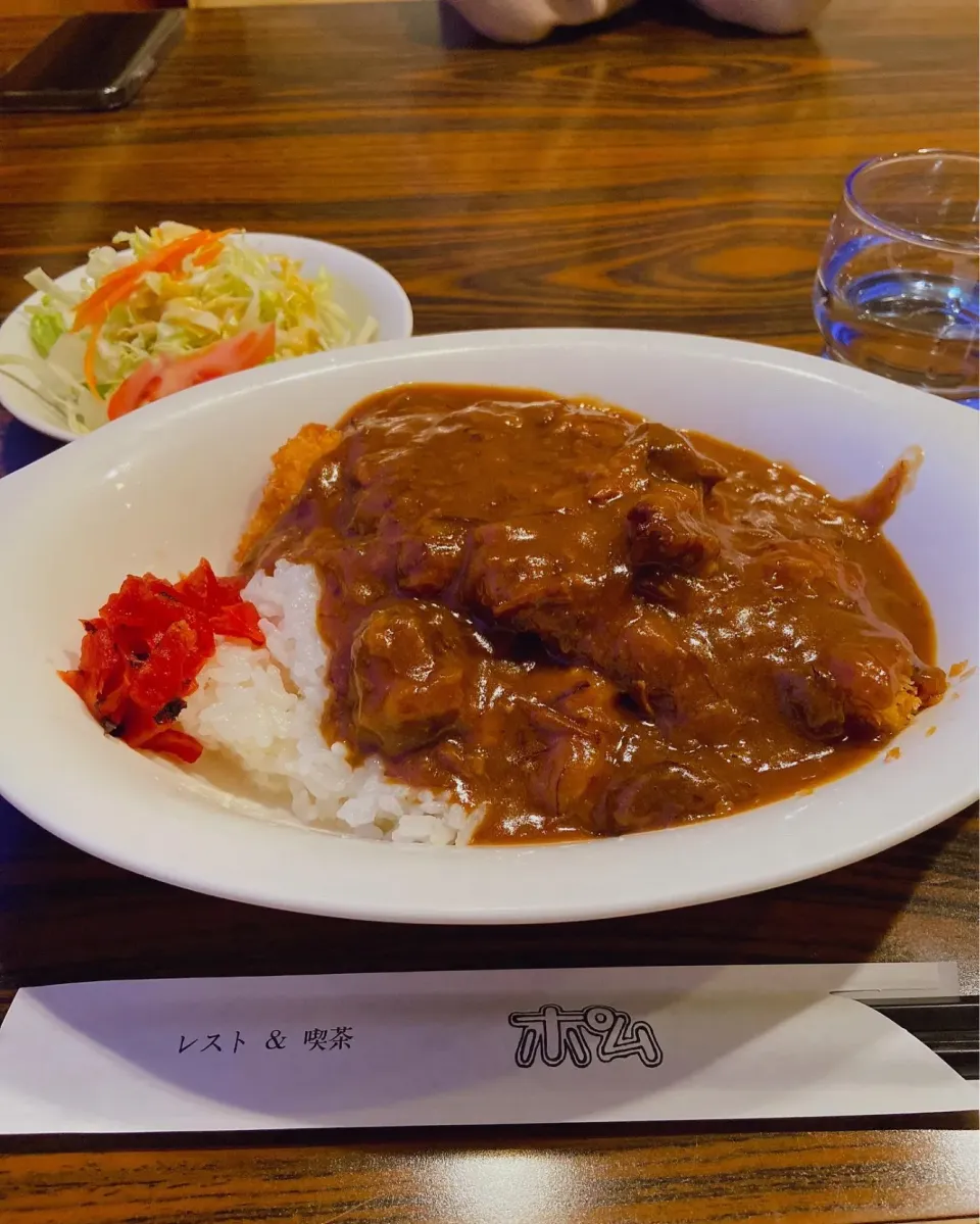 長野県の洋食屋さん『ポム』のチキンカツカレー。間違いなし。|Kayotabemonoさん