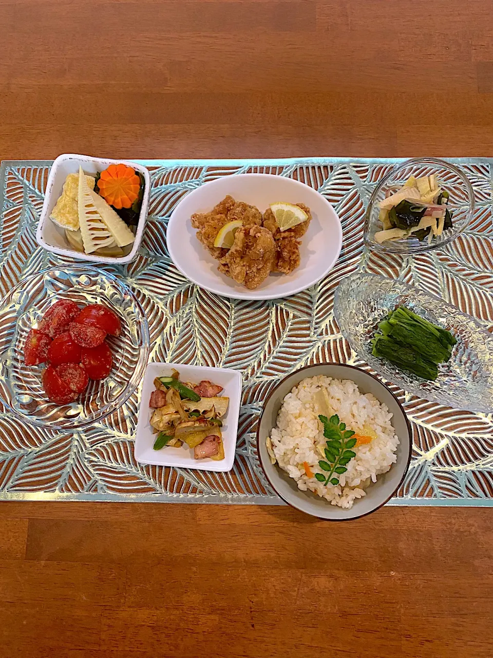 たけのこまみれな夕飯|アパッチさん