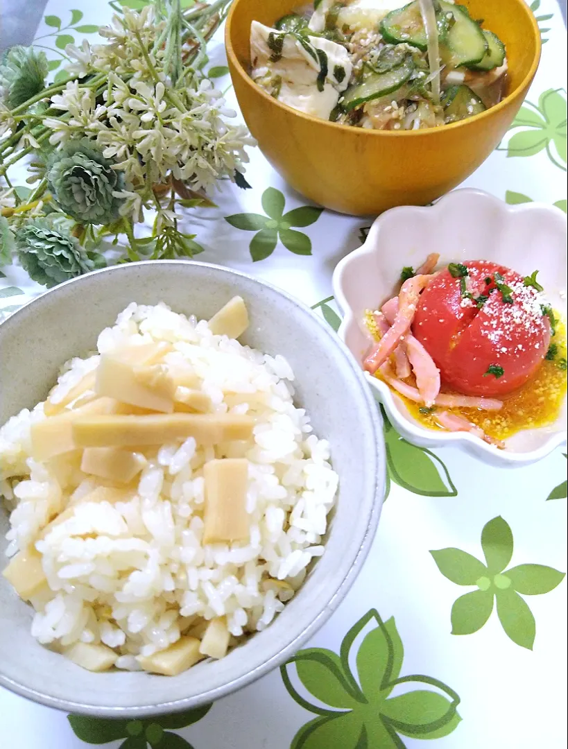 母の日🌹これうまつゆdeたけのこご飯 ◡̈⋆|fumiさん