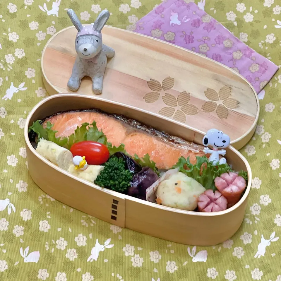 塩鮭グリル☘️の❤️ちゃんお弁当　5/10火|sweet homeさん