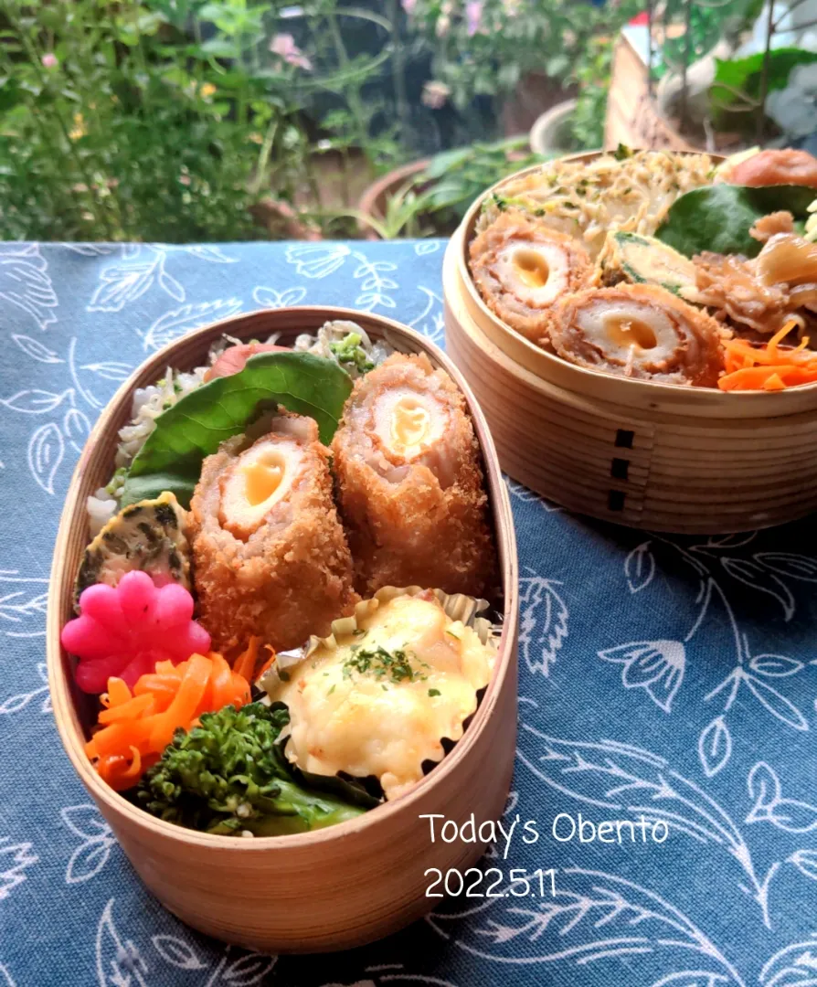 長女弁当💕
豚バラ竹輪チーズフライ弁当💕|さらママさん