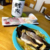 Snapdishの料理写真:真鯛の酒蒸し|晩酌男さん