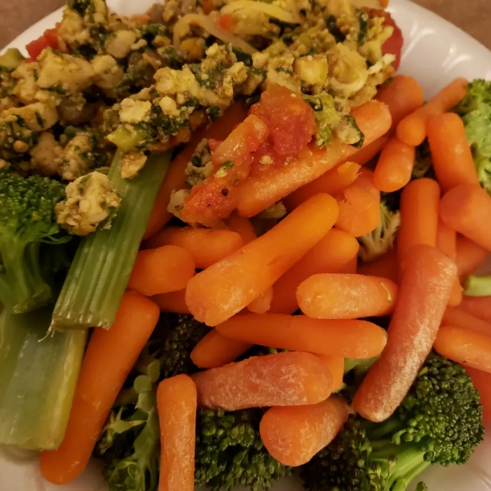 tofu, carrots, broccoli|Gardenia_camellia_sunさん