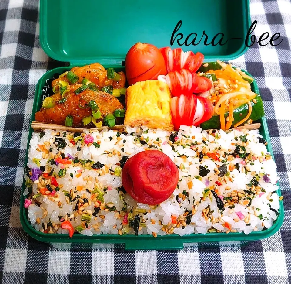 Snapdishの料理写真:食いしん坊からちゃんの♪お昼は悪あがき出来ません!弁当|からあげビールさん