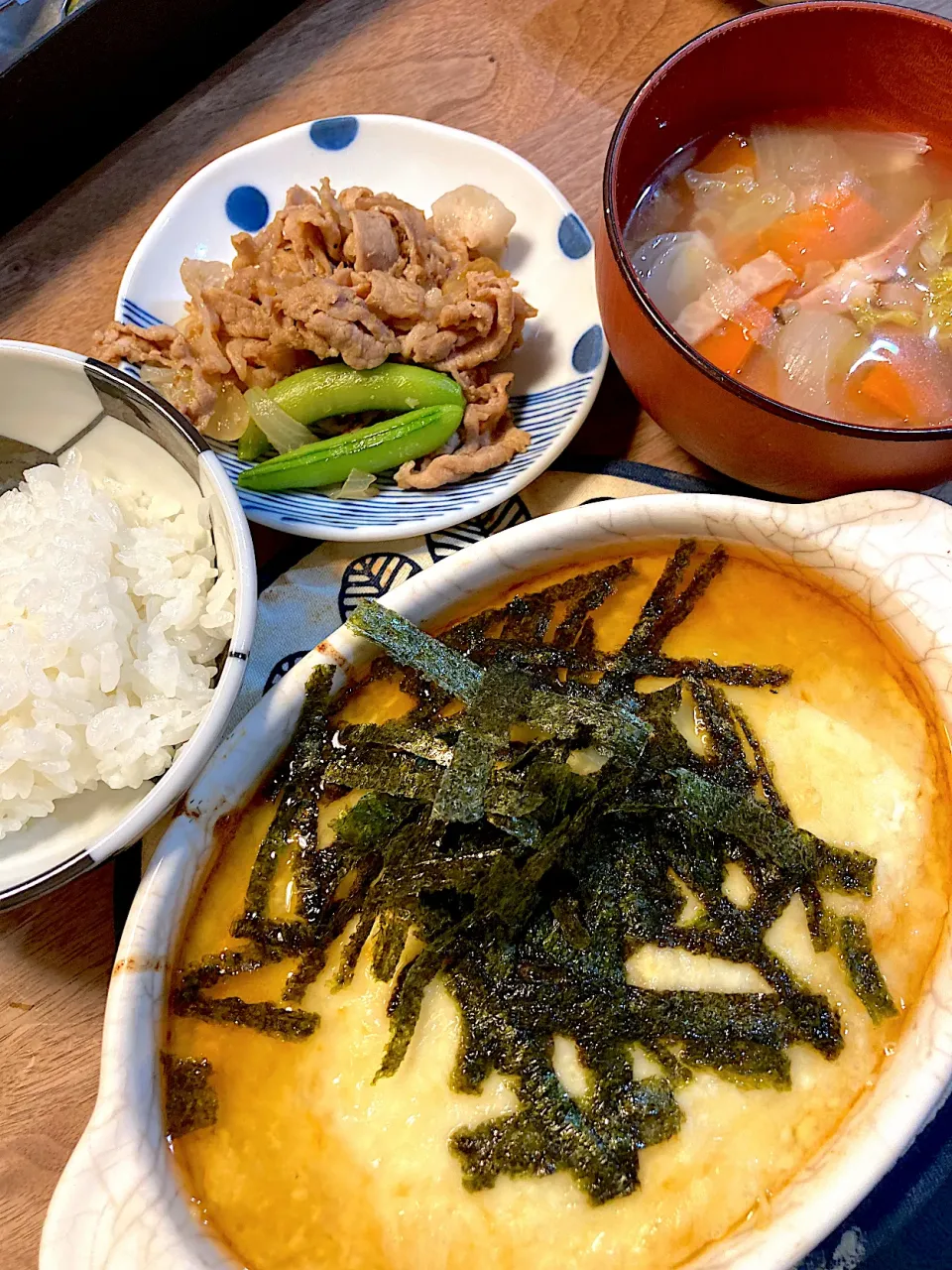 Snapdishの料理写真:長芋と豆腐の和風グラタン＊|やぁさん