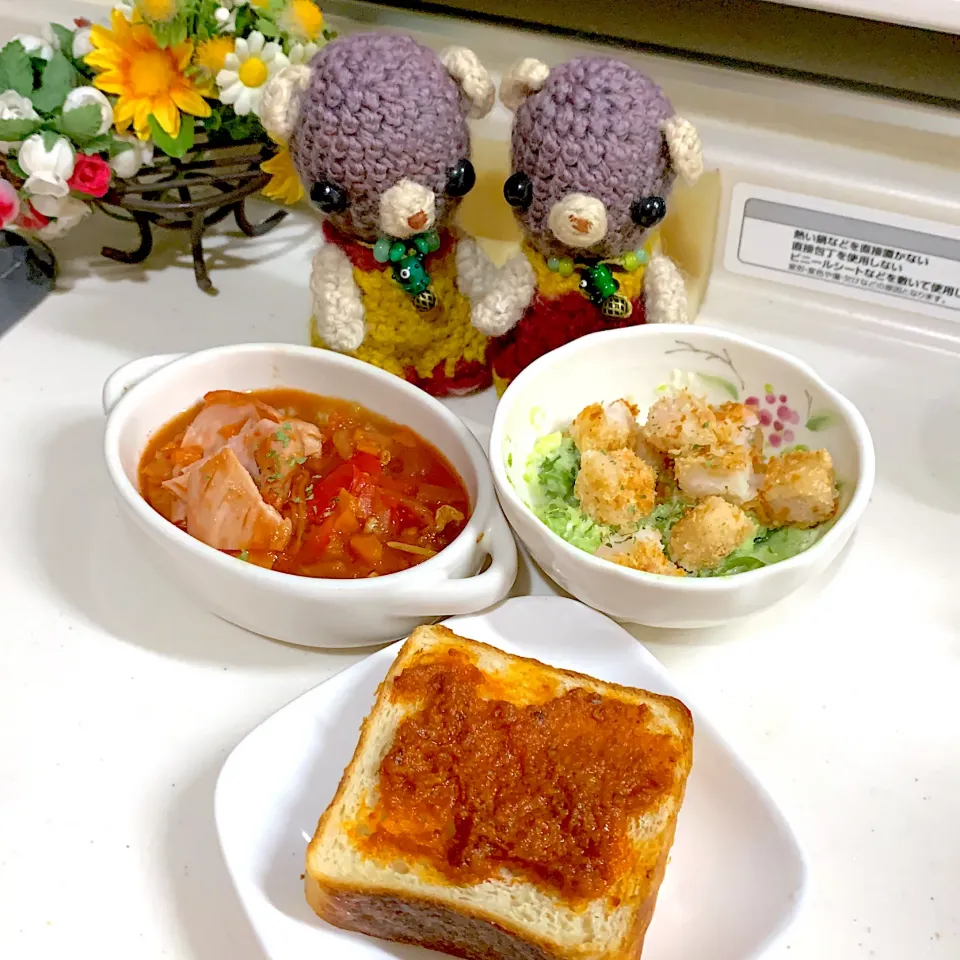 Snapdishの料理写真:お昼ごぱん(・ω・｀)|chagashiさん