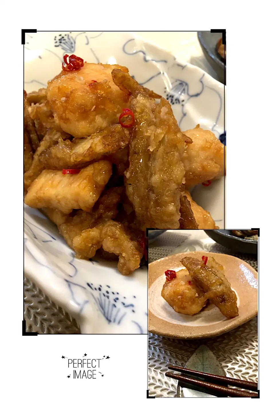 Snapdishの料理写真:新ごぼうと鶏肉の甘辛がらめ🐓|MOMO-chan☻さん