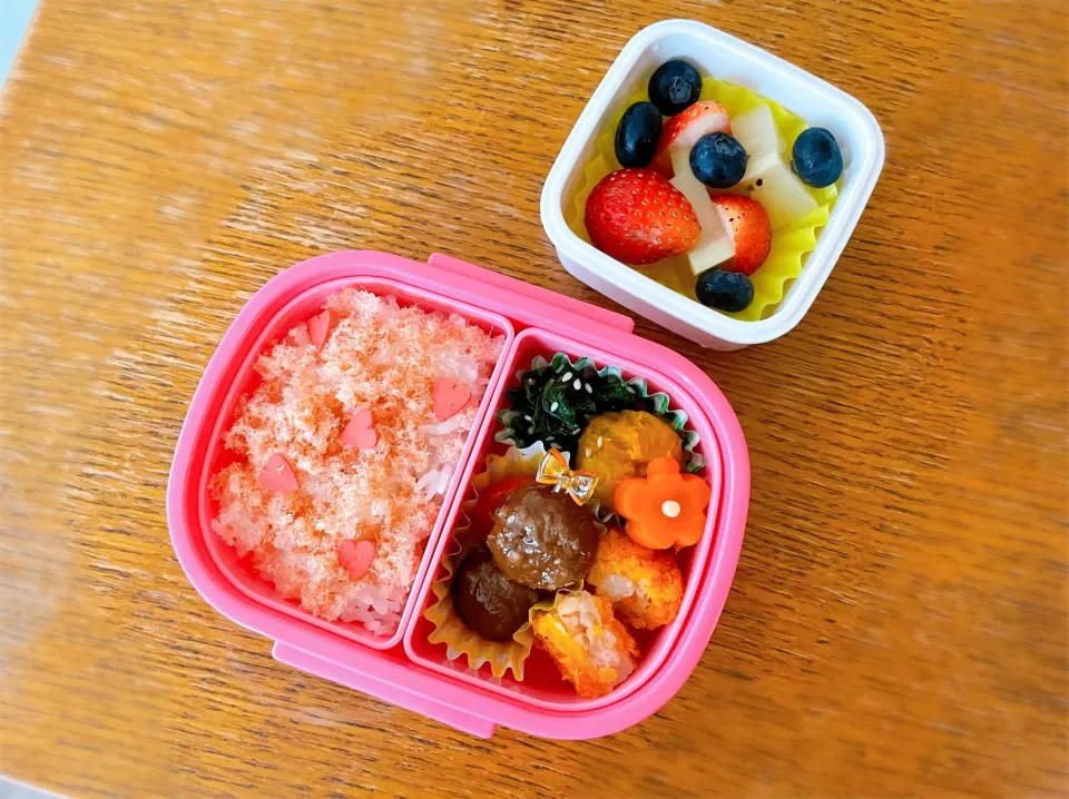 ピンクごはんのお弁当|ふうりんさん