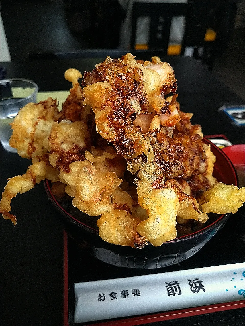 Snapdishの料理写真:たこのかき揚げ丼|Galldinさん