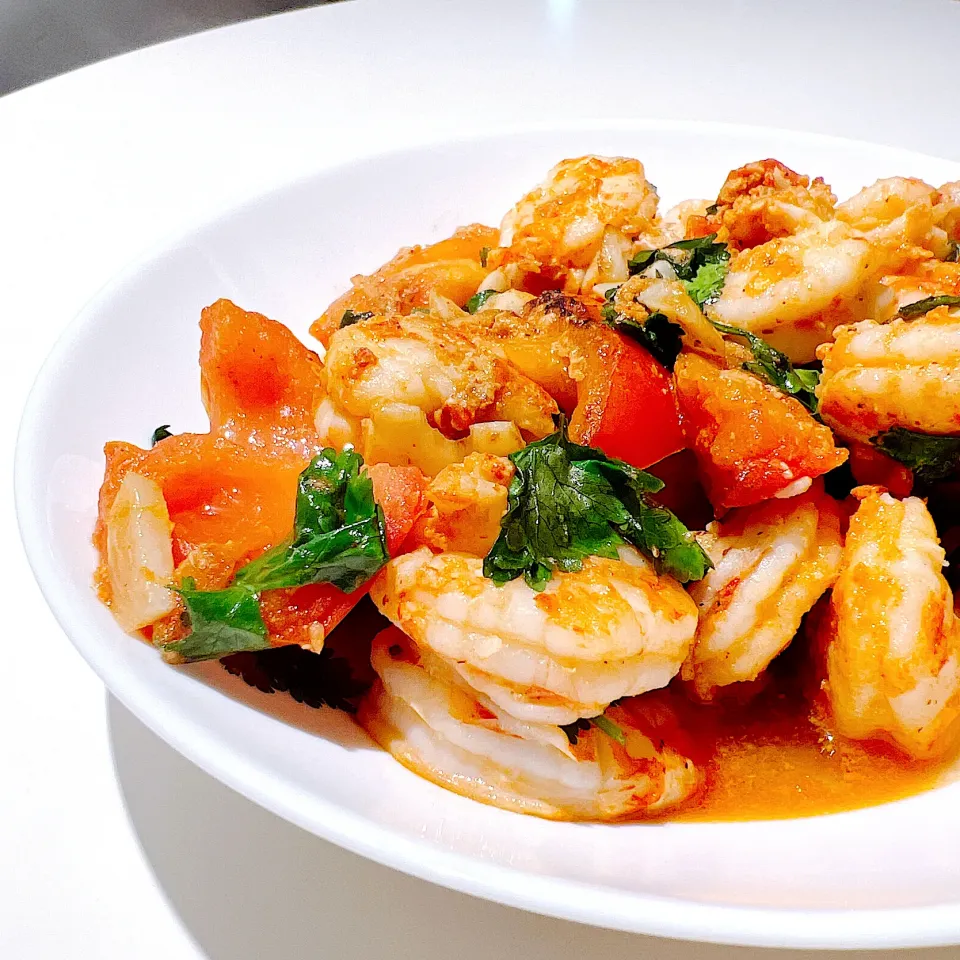 Tomato Tiger Prawns|Zhen Zhenさん