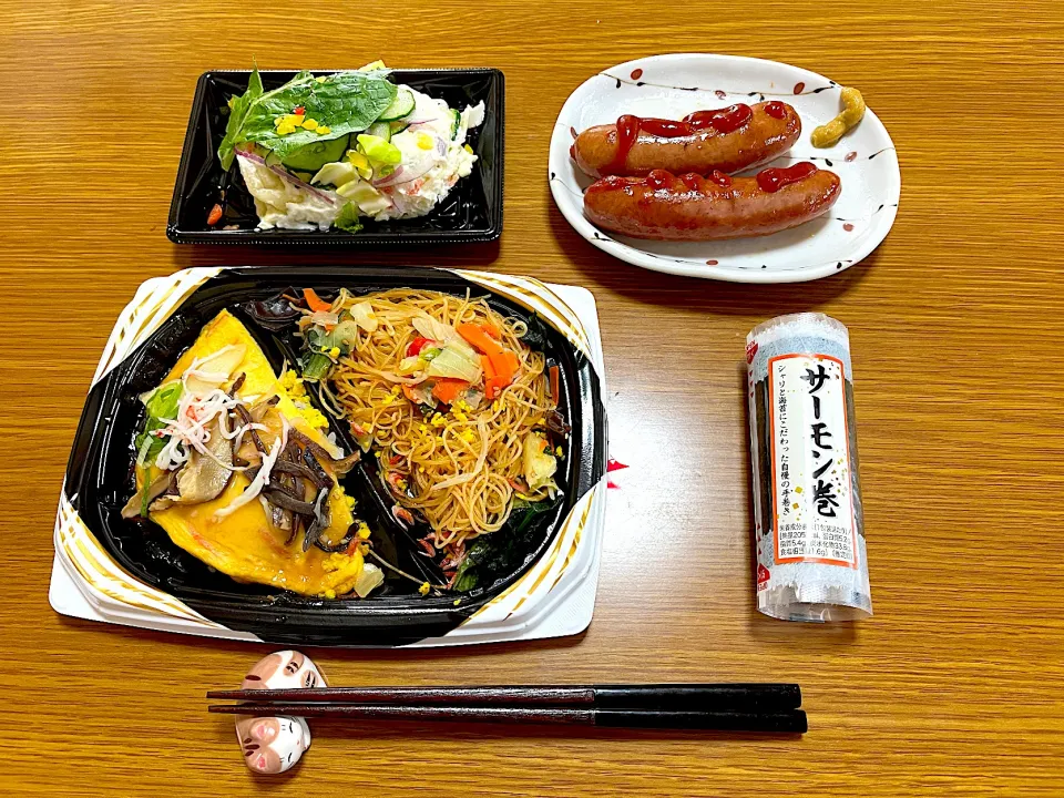 Snapdishの料理写真:GWの食品スーパーランチ|Njanco Alleinhardtさん