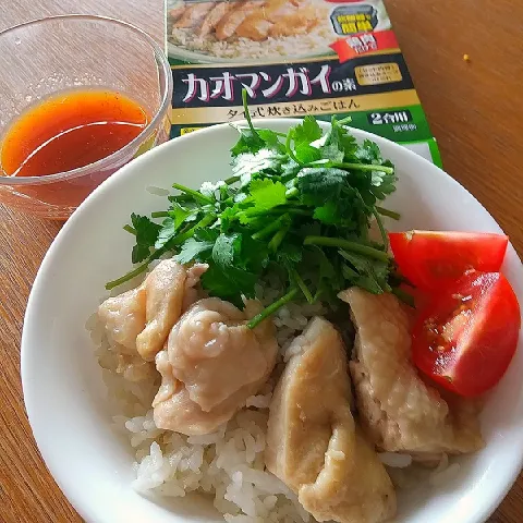 「タイクック　カオマンガイの素」を使ってみたSnapdishの料理・レシピ写真:めっちゃ簡単美味しい❤️カオマンガイ