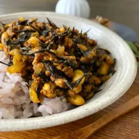 ひじきと大豆のキーマカレー