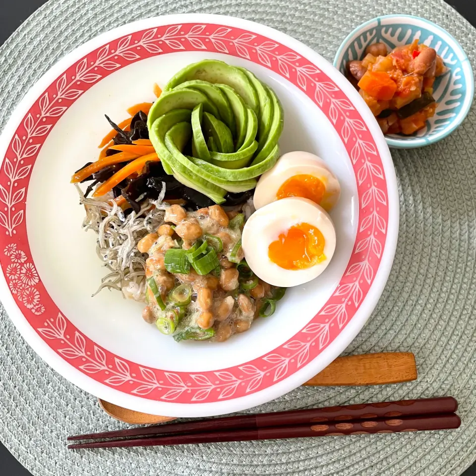 朝ごはんの納豆丼|Yunさん