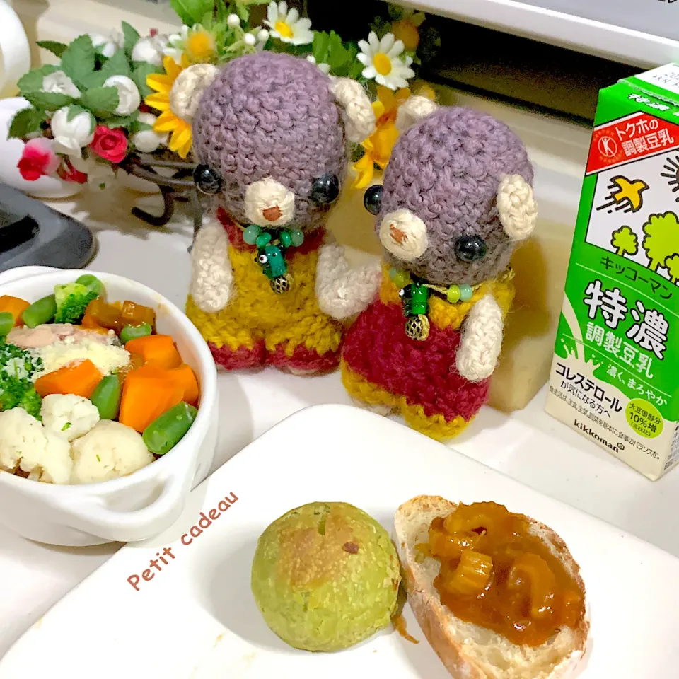 Snapdishの料理写真:晩ごぱん(・ω・｀)|chagashiさん