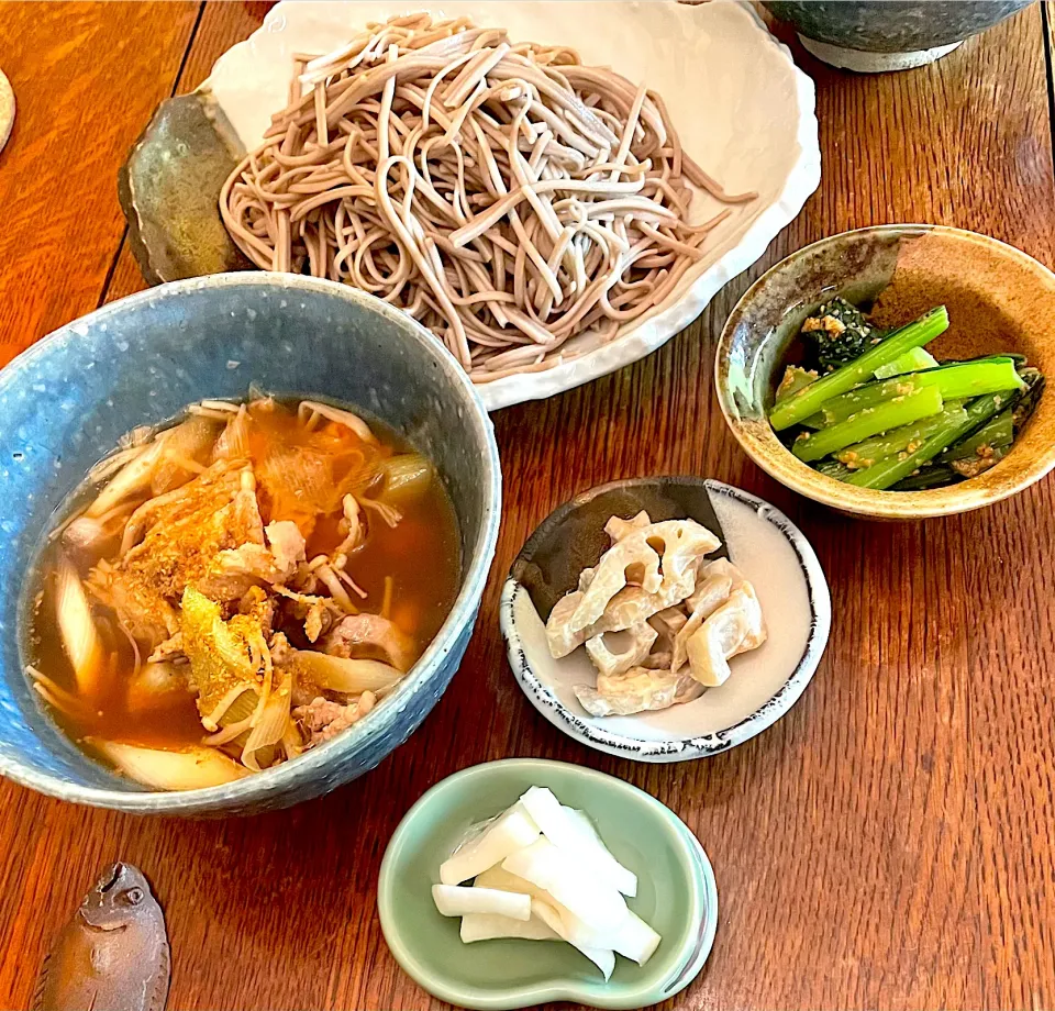 晩ごはん♯ネギ豚つけ麺|小松菜さん