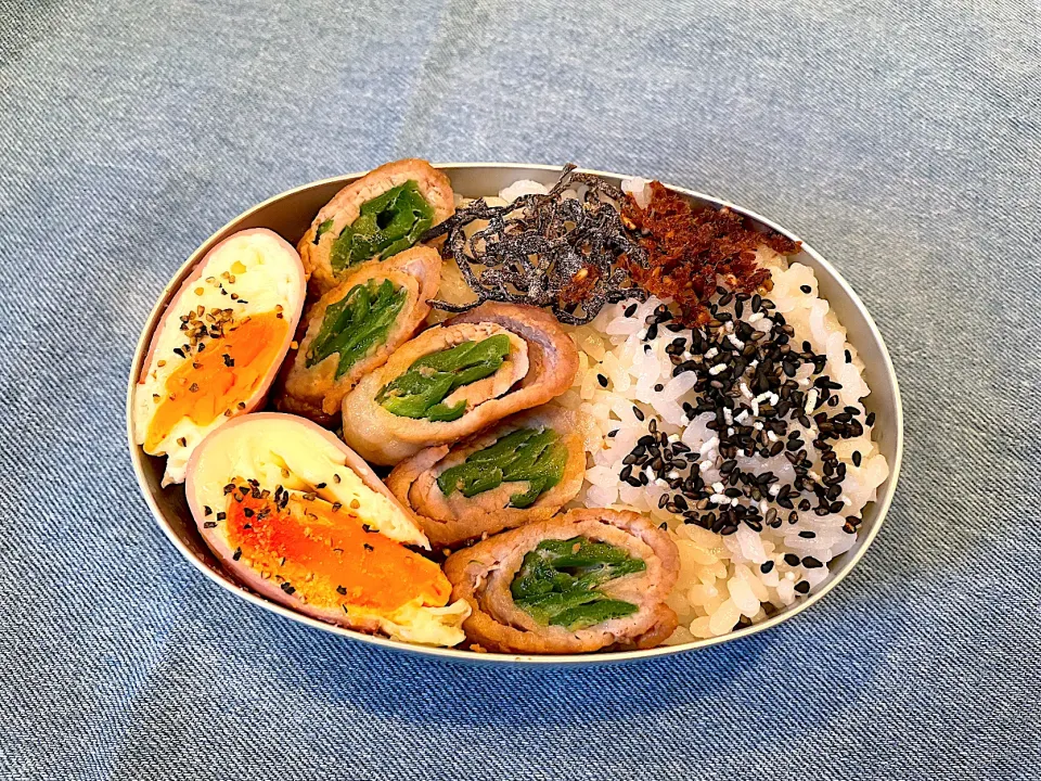 ピーマンの肉巻き弁当🍱|ゆきさん