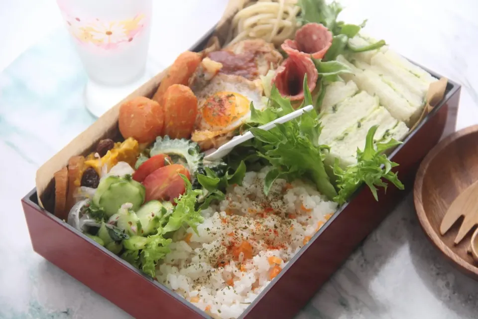 『洋食弁当は自家製ハンバーグ子供弁当』【公式】料理研究家　指宿さゆり|【公式】料理研究家　指宿さゆり≫ｽﾀｼﾞｵ（ｽﾀｯﾌ運営）さん