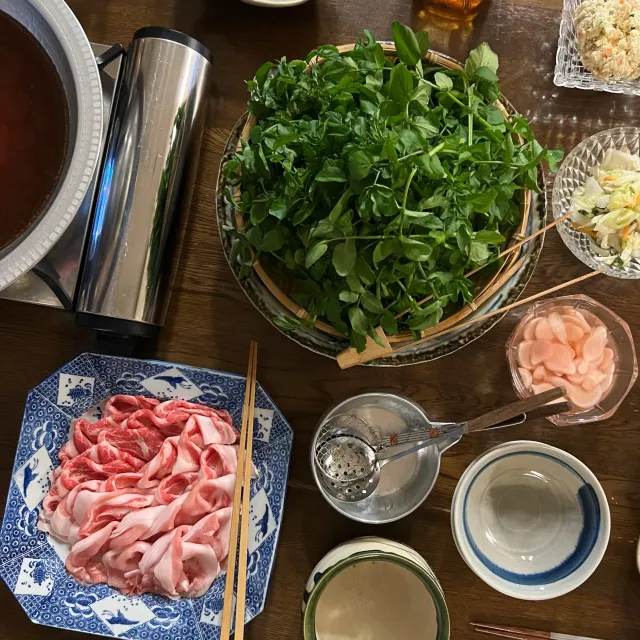 Snapdishの料理・レシピ写真:クレソン鍋｜冬支度はじめます♡ぽかぽか鍋であったまろう♪