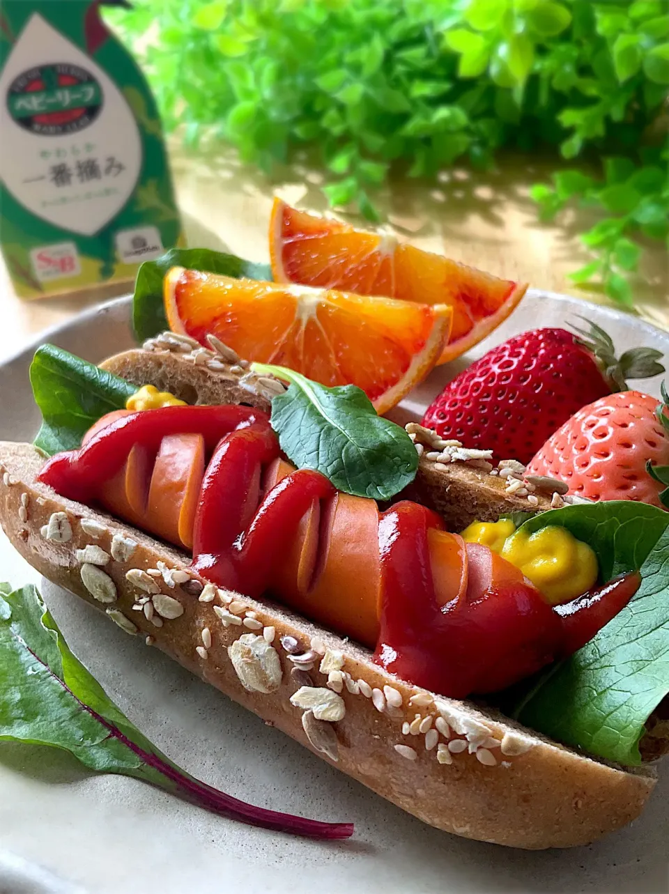 マルチシリアルドックパンでホットドッグ🌭|9421beruさん