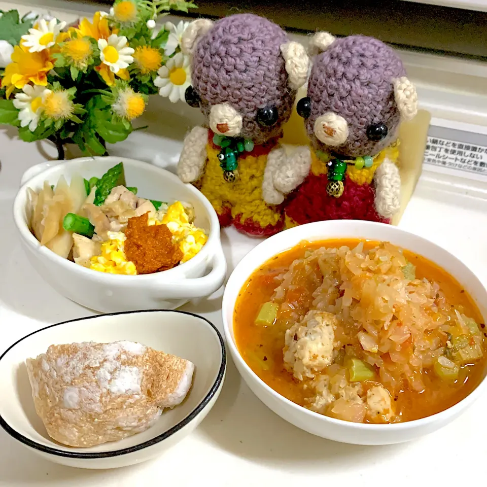 Snapdishの料理写真:晩ごぱん（╹◡╹）|chagashiさん