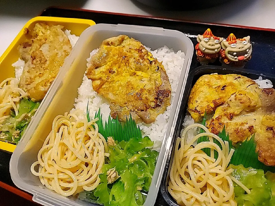 夫弁当、息子弁当、娘弁当|みどりさん