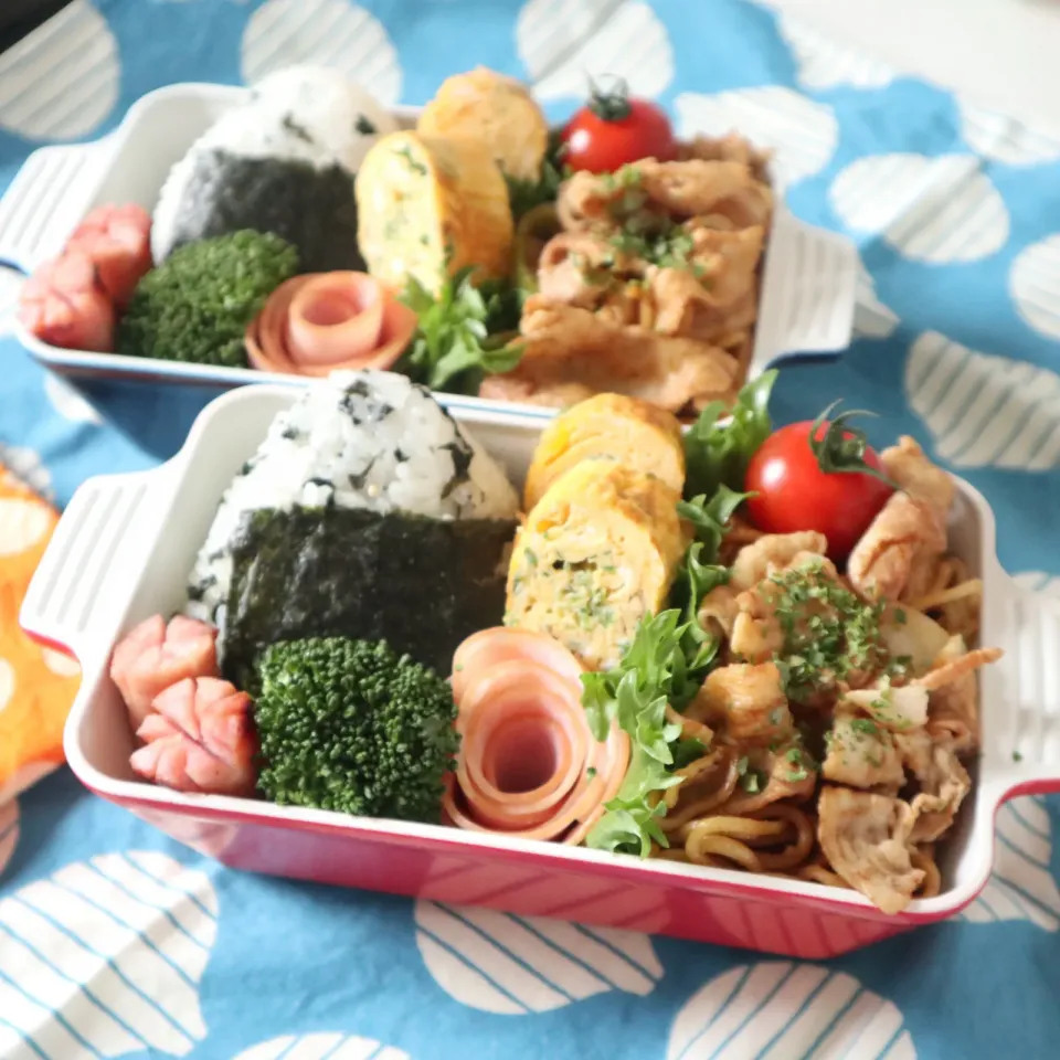 高校生男子弁当🍱焼きそば|なかじー。さん