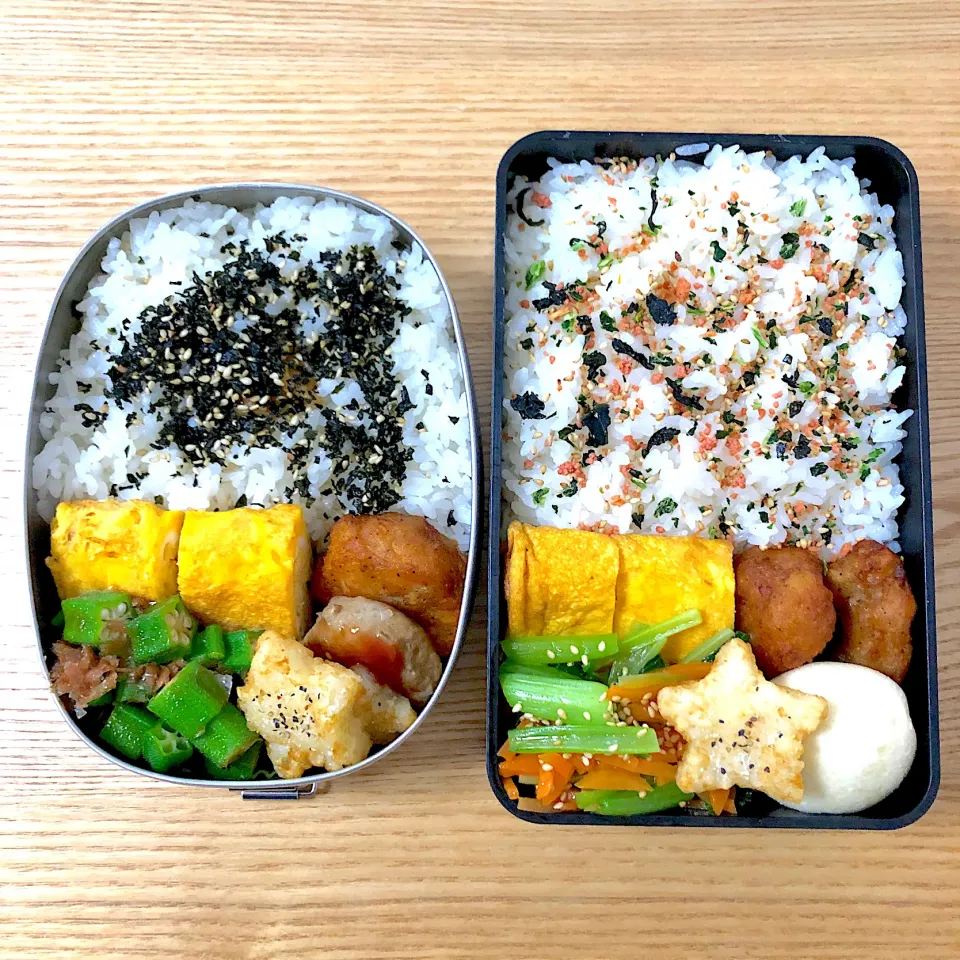 火曜日の旦那さんと自分のお弁当🍙|むさけんさん