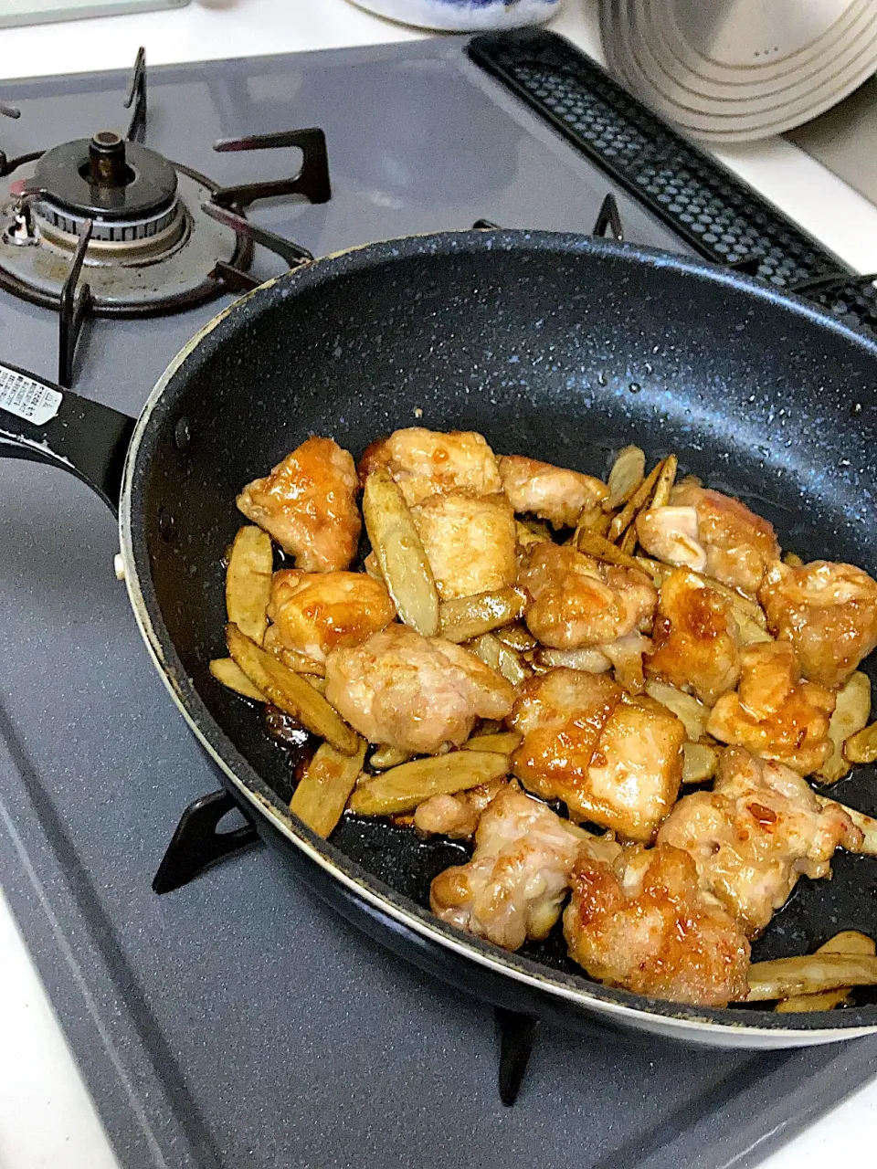 鶏ごぼう照り煮|かたちゃんさん