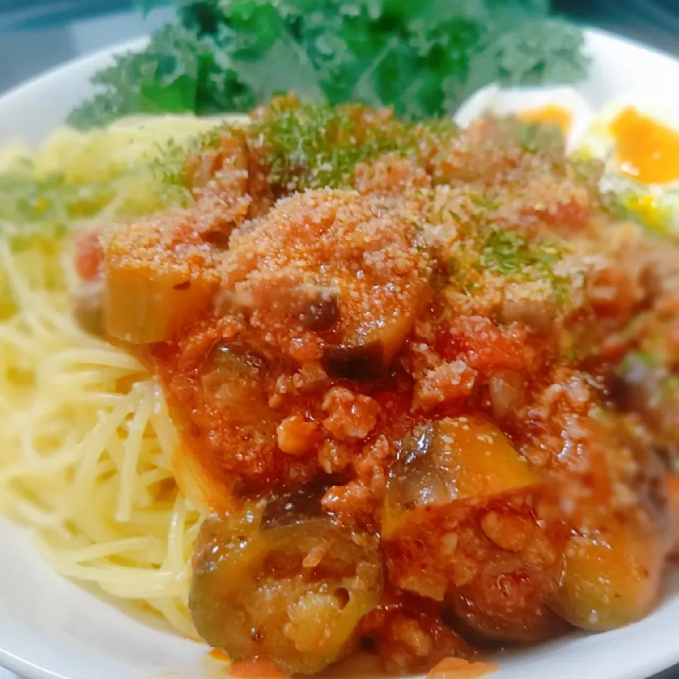 なす入りミートソーススパゲティ～♪♪|砂糖味屋キッチンさん