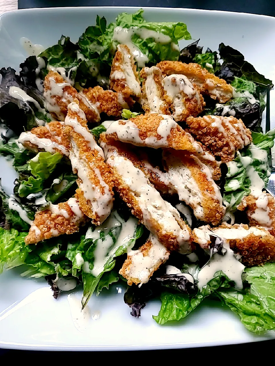 Snapdishの料理写真:Quickie Chicken Tender Salad|Ashさん