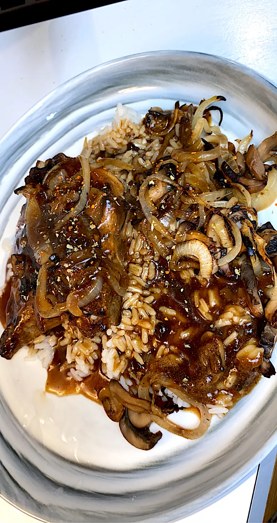 Smother POK chops with grilled onions and mushrooms|Tawanjaさん